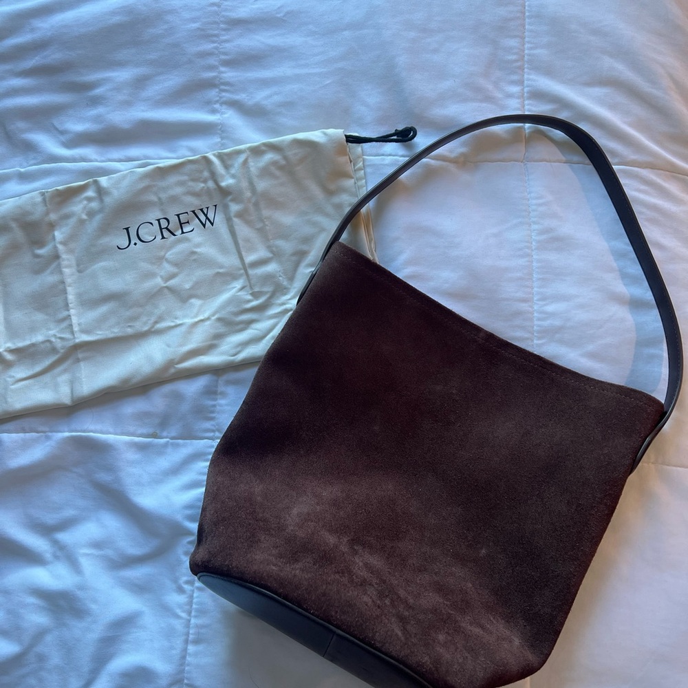 J.Crew Berkeley Brown Suede Shoulder Bag